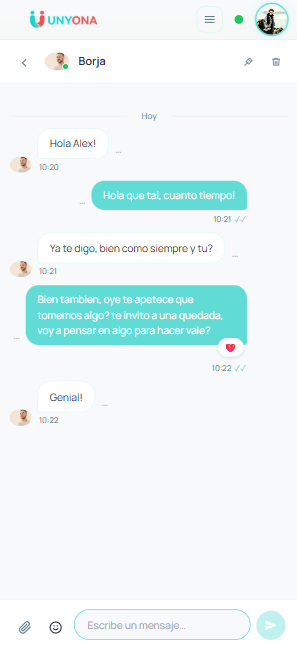 Chat del evento