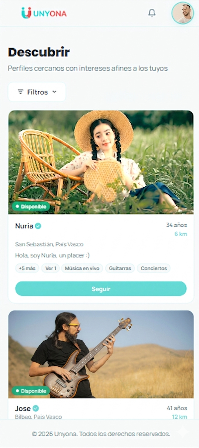 Descubre personas cercanas