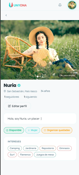 Tu perfil de aficiones