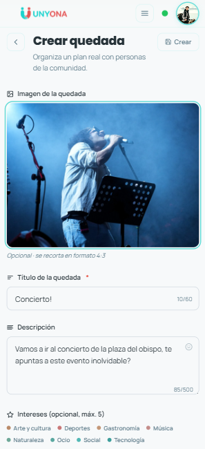 Organiza una quedada